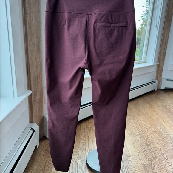 Women's Burgundy Pants - Picture 3 of 11